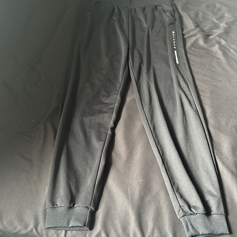 Kids sweatpants & joggers, Balance, medium, black & white